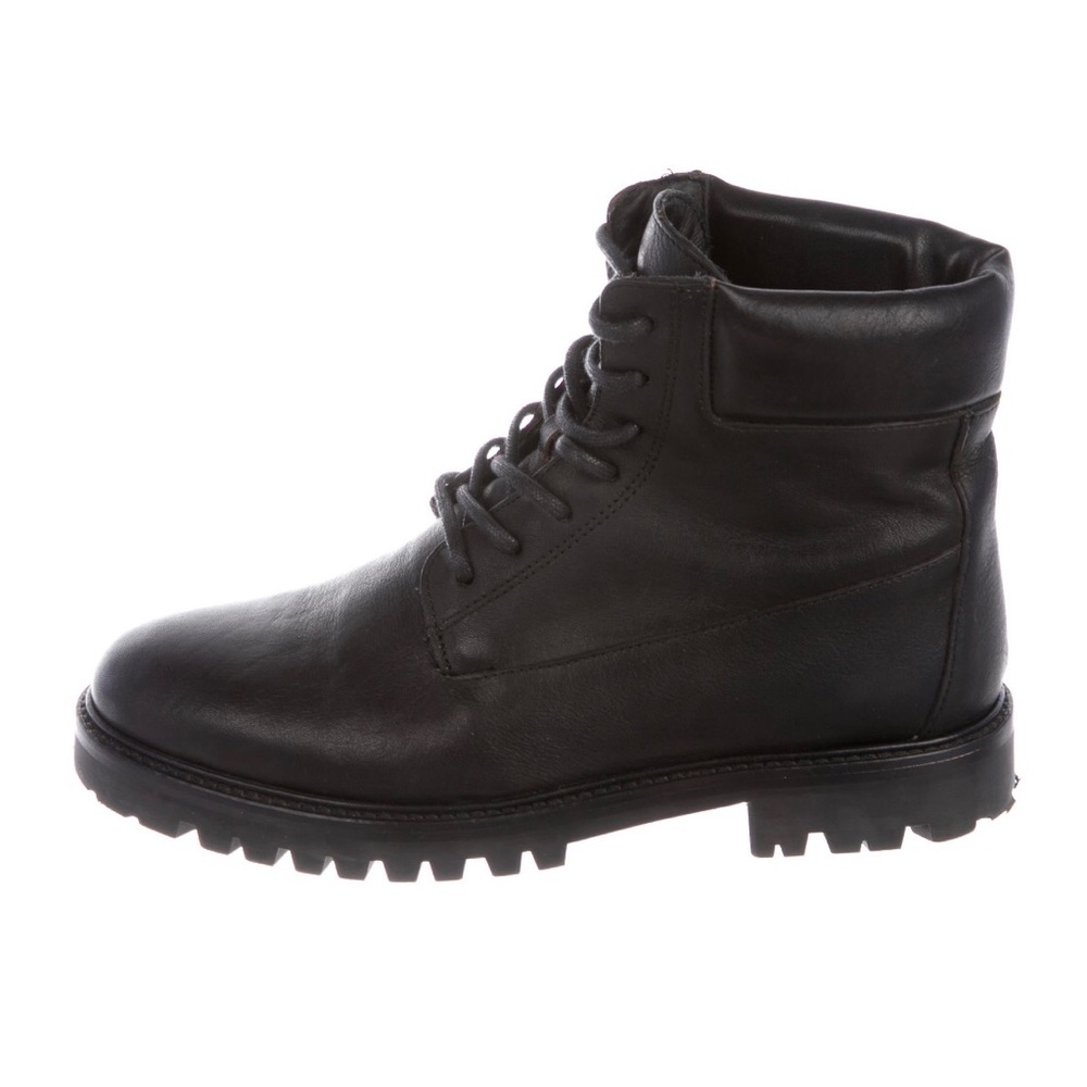 Vince Leather Ankle Boots